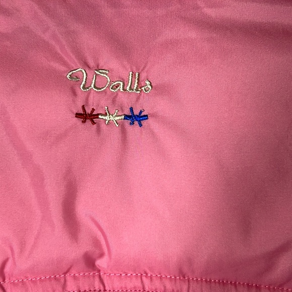 Walls authentic ranch wear pink puffer snap front vest size large - Picture 7 of 7